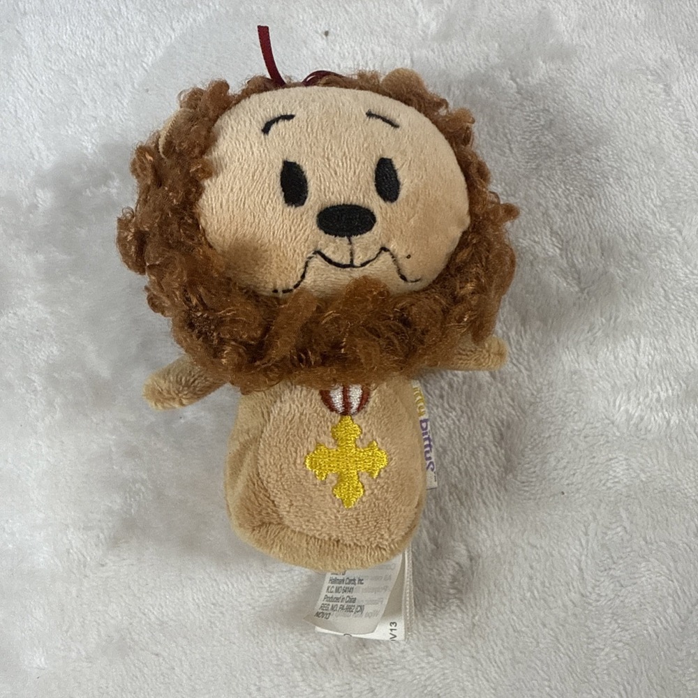 Hallmark Itty Bittys Wizard of Oz Lot of 2 Cowardly Lion & Tin Man Plush Toys 5" - Picture 5 of 7